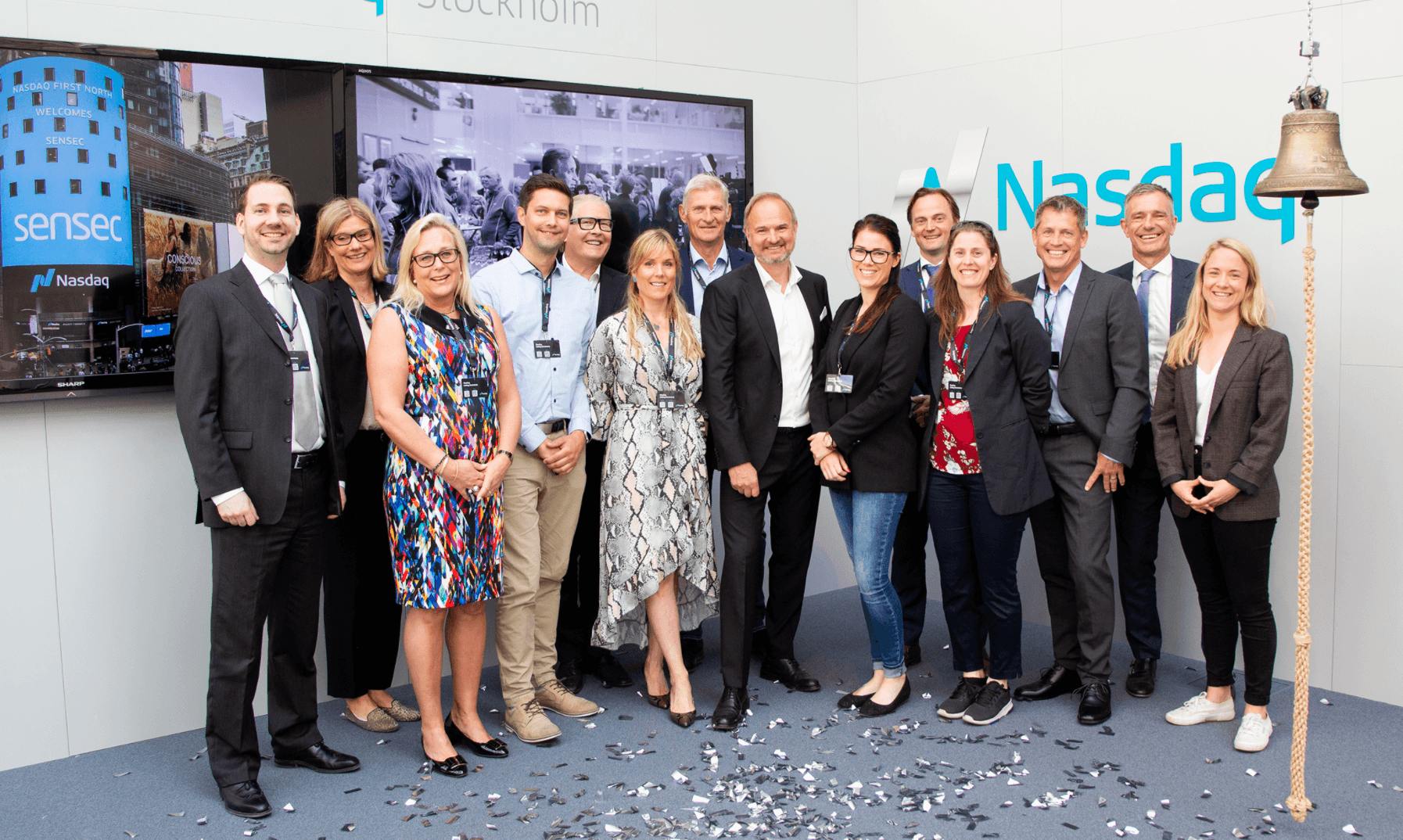 <p>Sensec vid bytet av lista till First North</p>