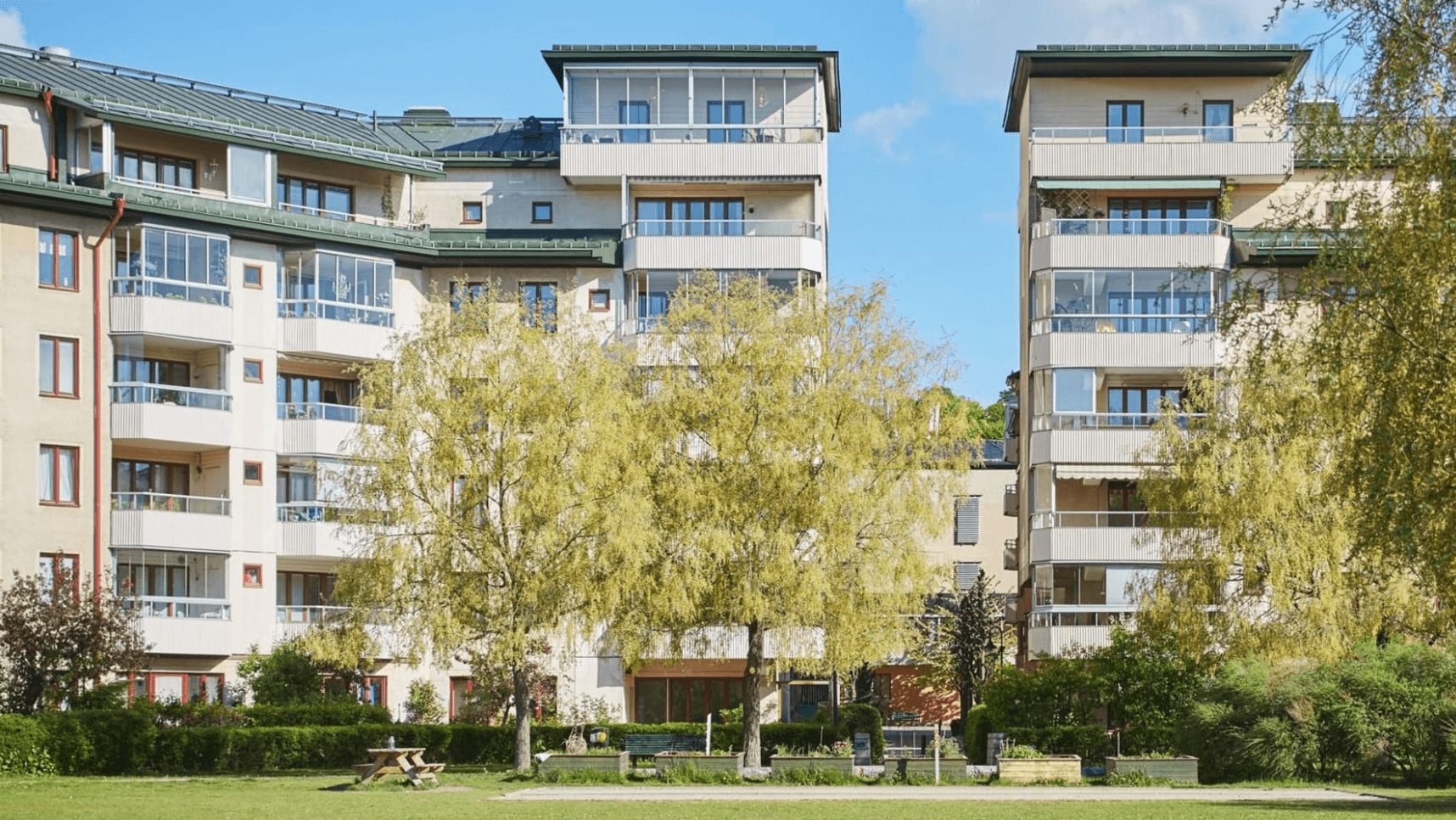 <p>HSB brf Hamnvakten i Norra Hammarbyhamnen har mark som upplåts med tomträtt.</p>