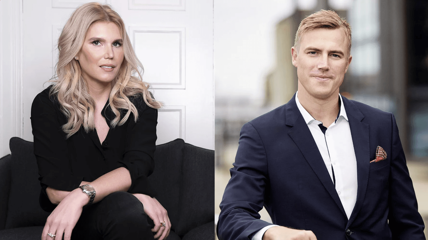 <p>Erika Eliasson, ny styrelsemedlem i Kameo och Sebastian Harung, CEO och grundare</p>