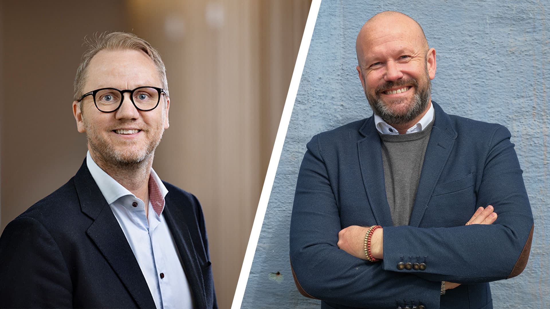 <p>Fr.v. Rikard Jacobsson, Länsförsäkringar och Dennis Lauri, Lexly</p>