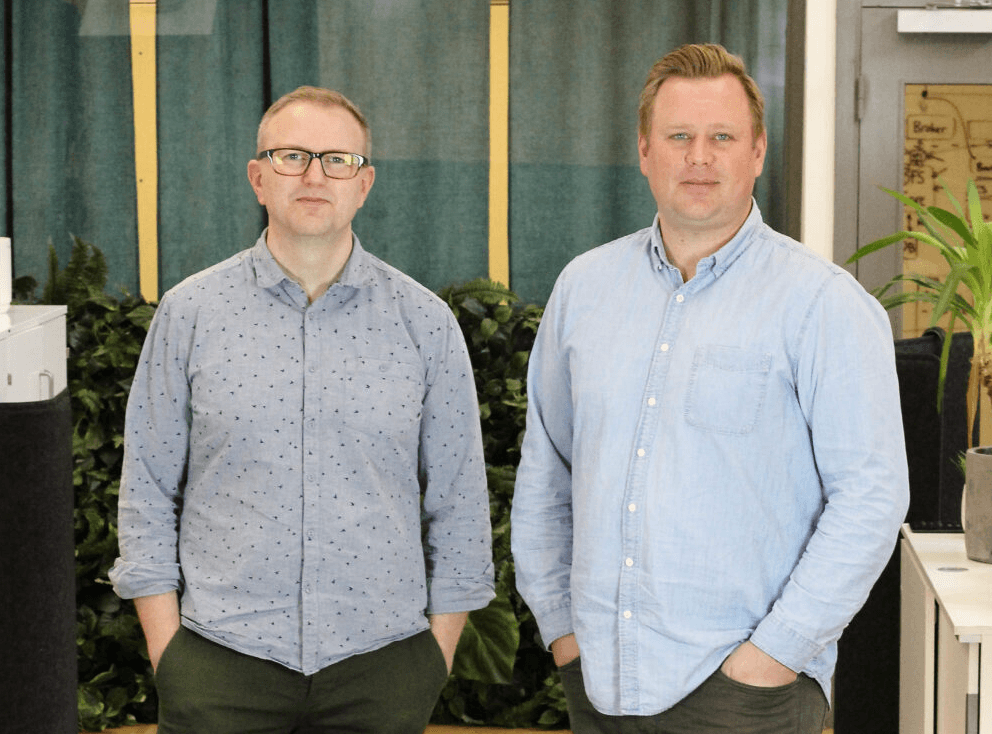 <p>Stefan Willebrand VD och Erik Hagelin vVD</p>