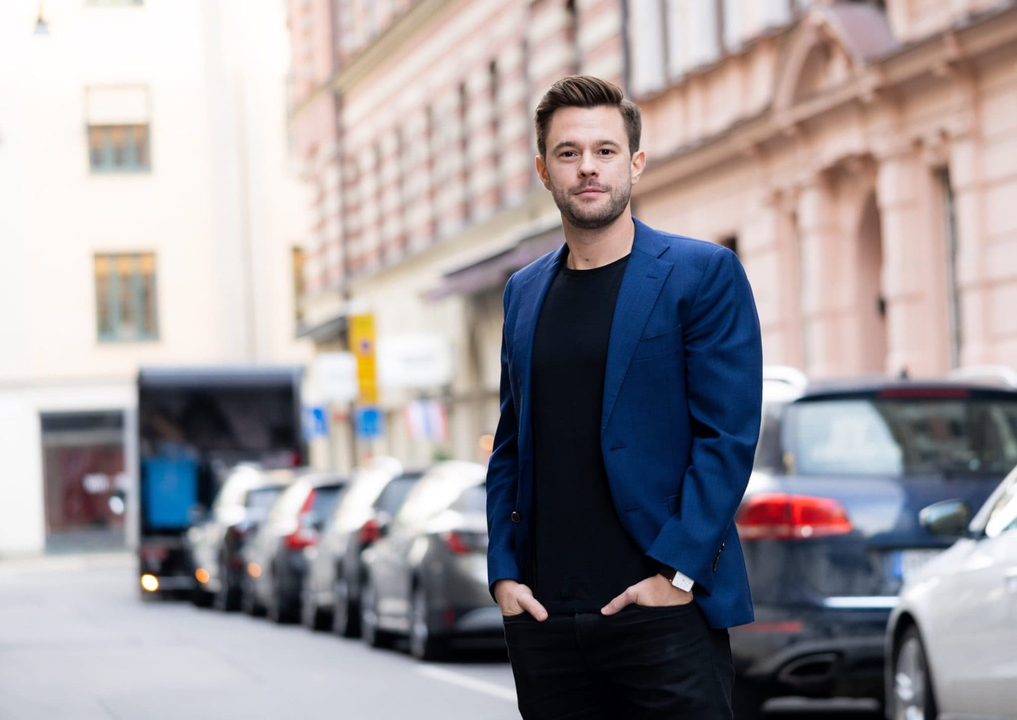 <p>Alfred Samuelsson är VD på regtech bolaget Certainli. Foto Sebastian Oresten</p>