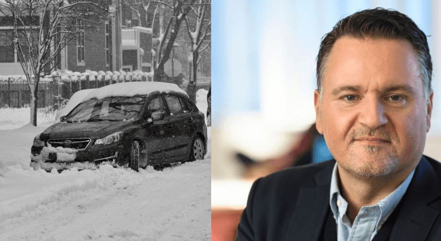 kraftigt snöfall