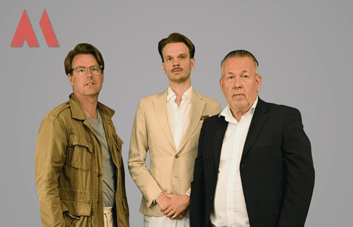 <p>By Mates ledningsgrupp från vänster: Andreas Solheim, Gabriel Eriksson och Per Bergström. Foto: Pressfoto</p>