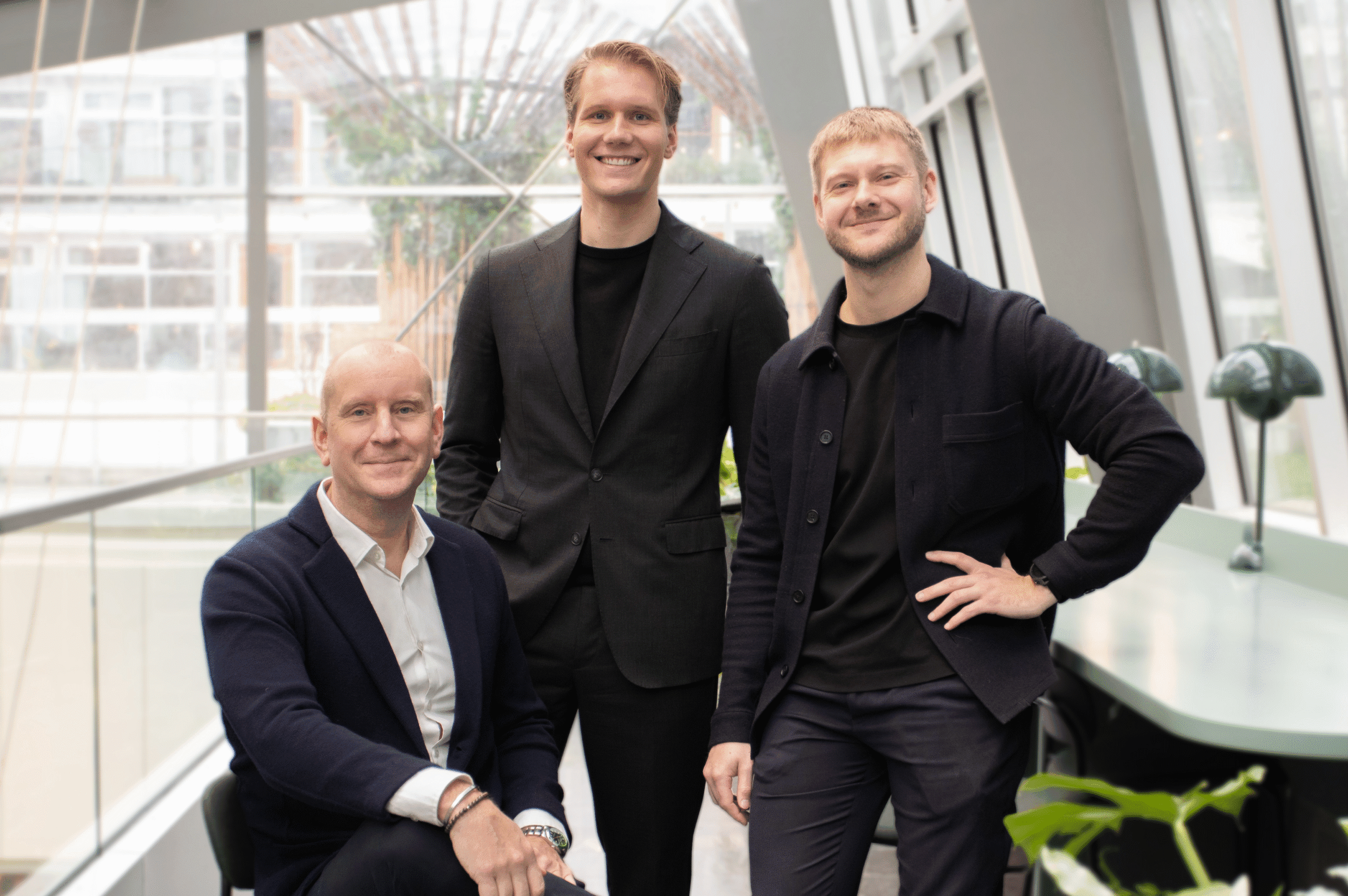 <p>Tobias Nissen, Anton Peterson och Fredrik Winberg är VD:arna i samarbetet. Foto: Pressfoto</p>