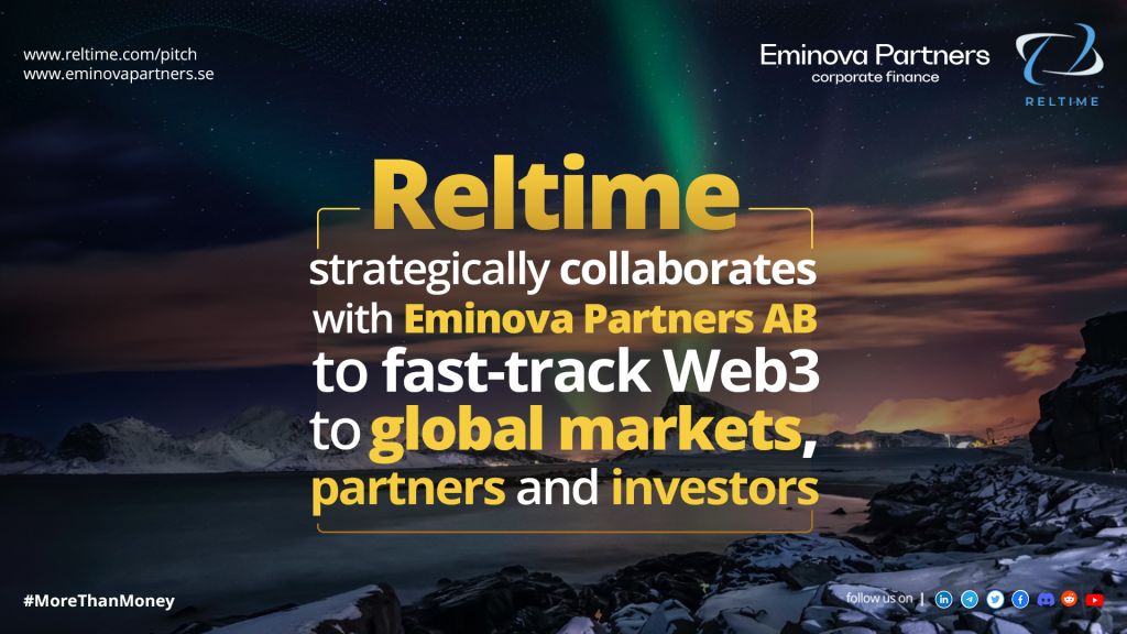 Eminova Partners utnämns till finansiell rådgivare för Web3-företaget Reltime i kommande nyemission