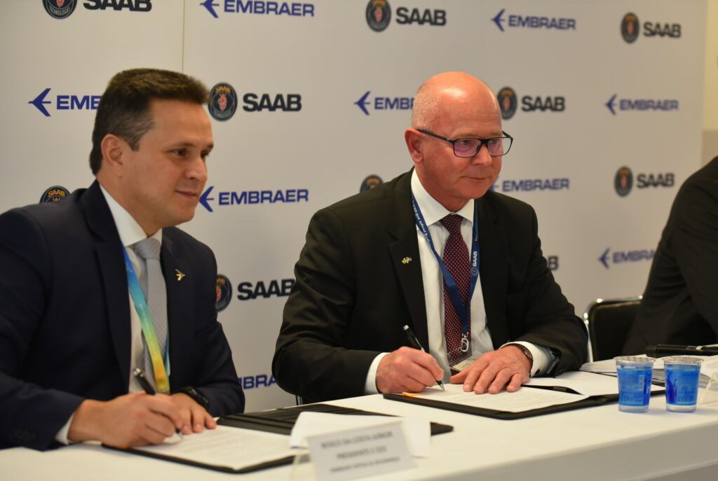Saab i samarbete med brasiliansk flygplanstillverkare