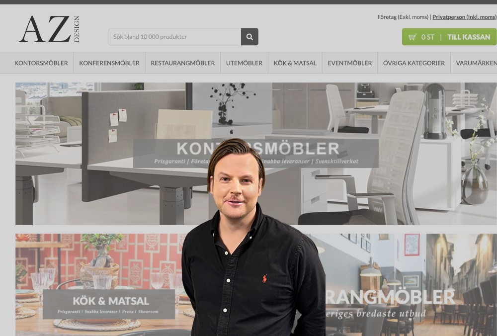 Andreas Zwahlen slår snart 100 miljoner med AZ Design
