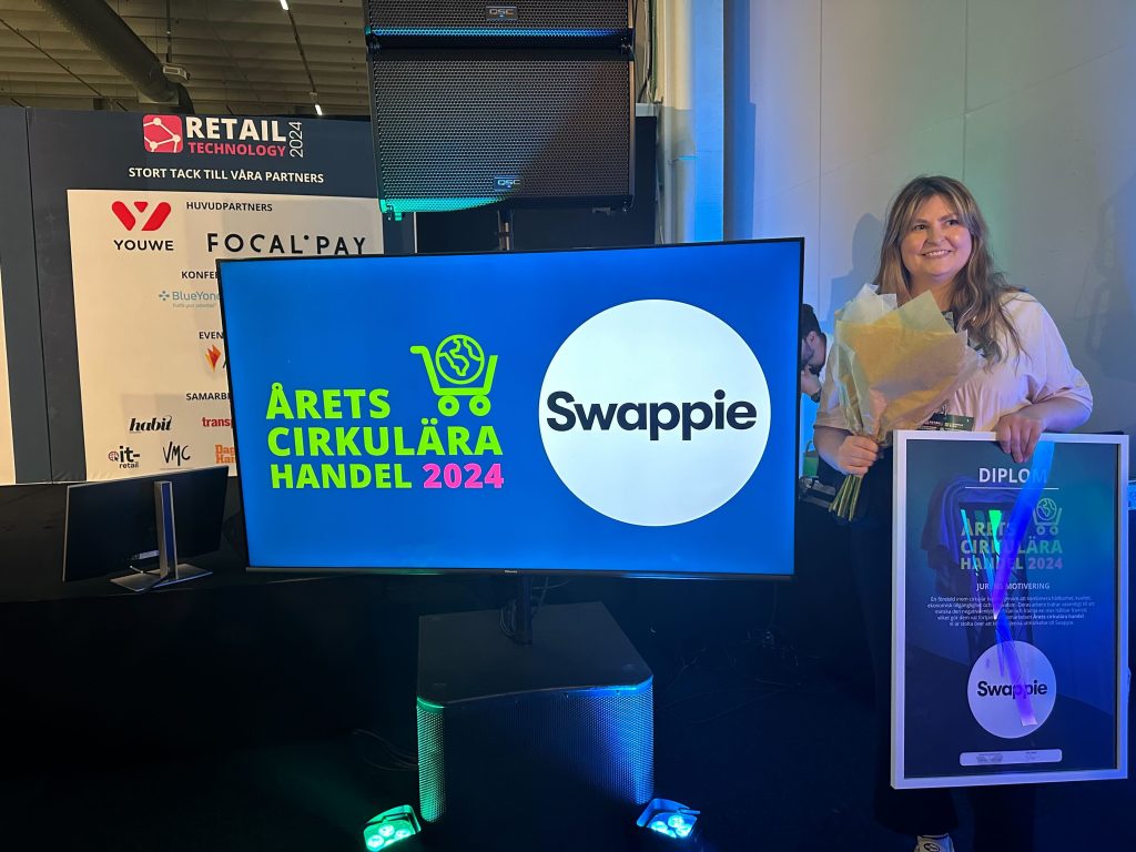 Swappie vinner utmärkelsen Årets Cirkulära Handel 2024
